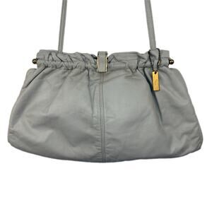 Vintage Letisse Gray Shoulder Strap Pouch Purse